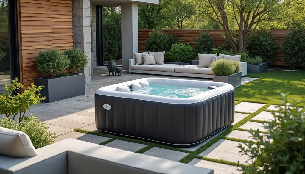 Beste opblaasbare jacuzzi voor 4 personen: comfort en plezier in eigen tuin
