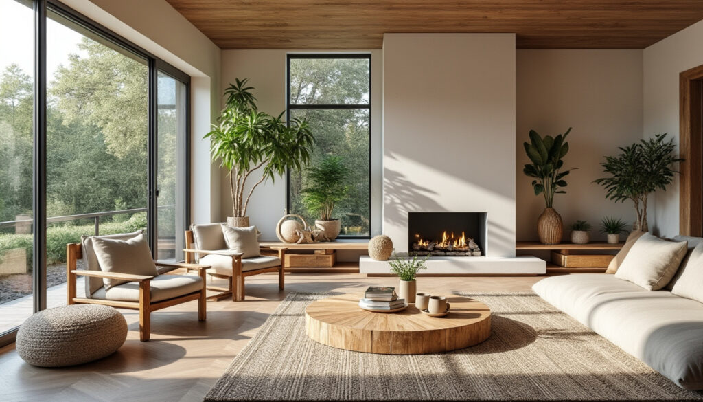 Organische decoratie woonkamer trend : Ideeën 2026