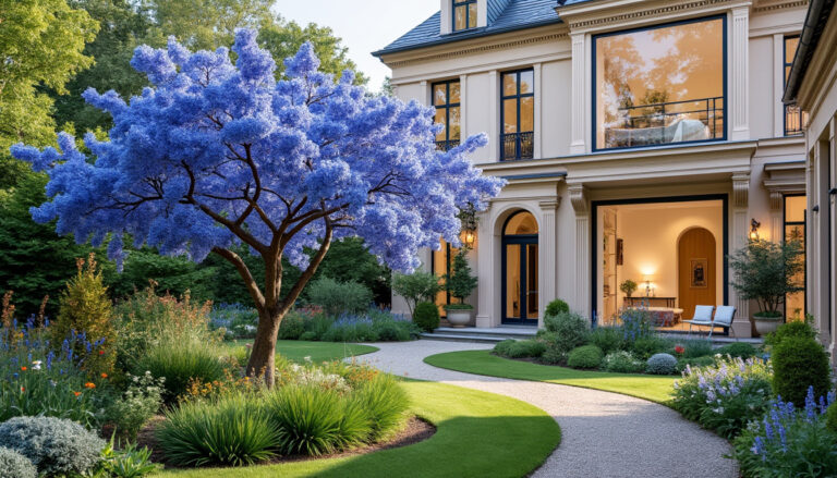 Blauwe bloem boom tuin : Namen en tips
