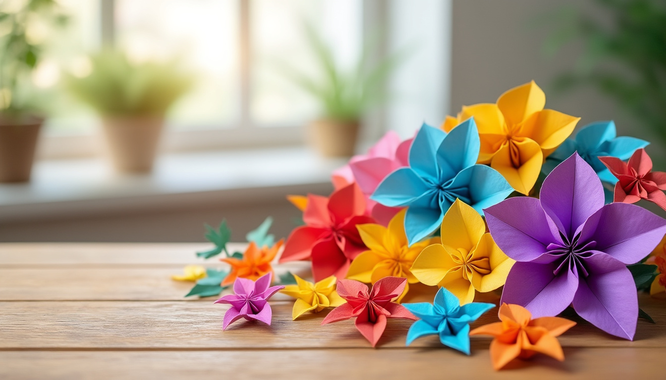 leer hoe je eenvoudig een origami bloem vouwt met onze stap-voor-stap gids. perfect voor beginners en iedereen die van knutselen houdt.