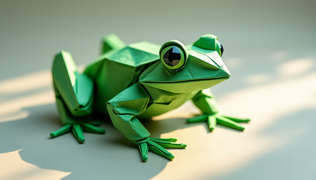 leer hoe je een papieren kikker vouwt met deze eenvoudige stap-voor-stap origami instructies. perfect voor beginners en liefhebbers van knutselen.