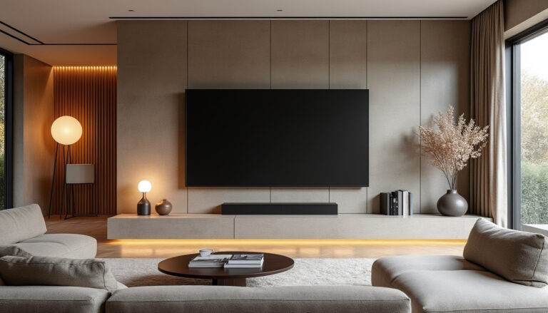 Tv muur decoratie ideeen modern : Inspiratie