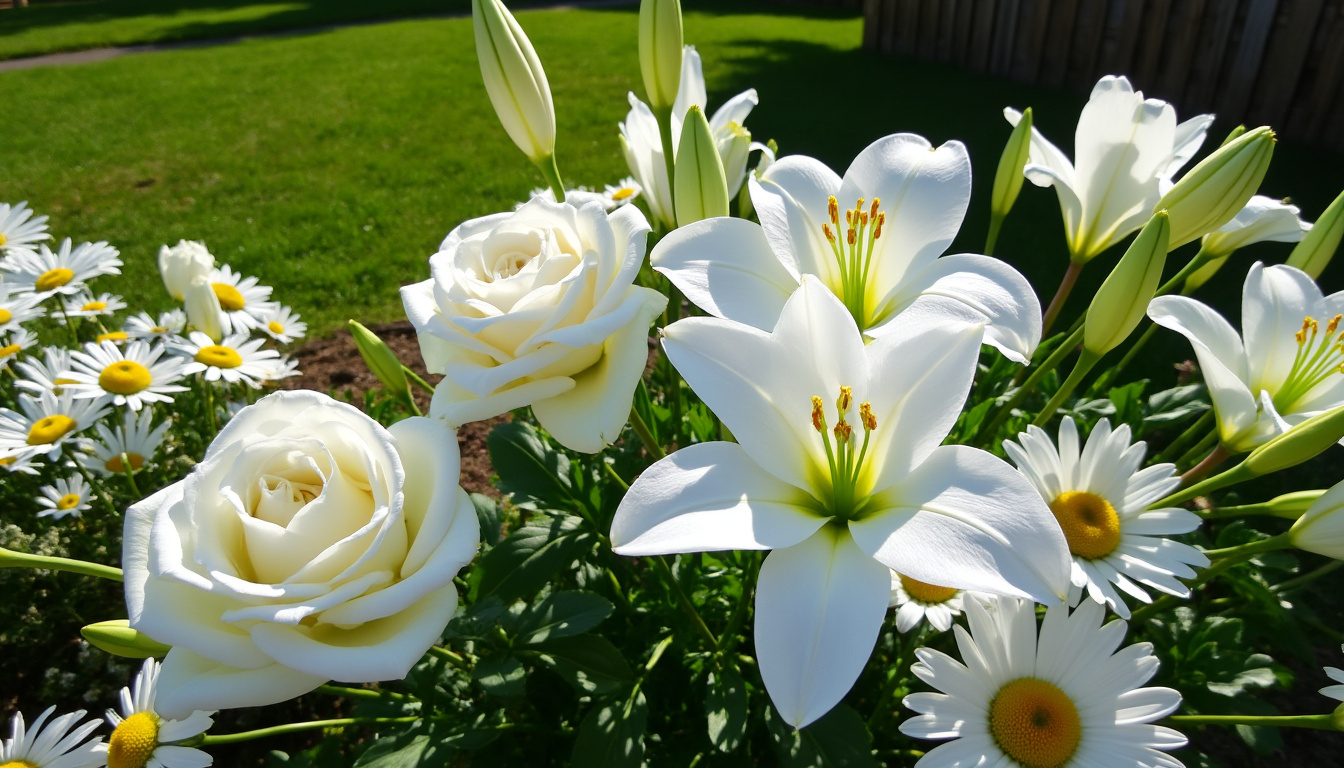 ontdek de volledige lijst van witte bloemen namen voor in de tuin. leer welke prachtige witte bloemen perfect zijn om je tuin te verfraaien.